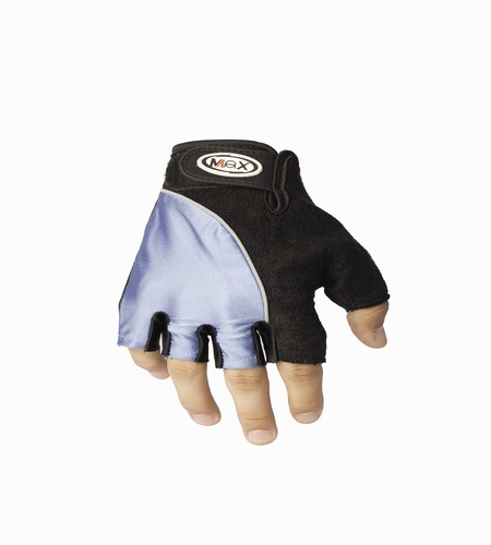 GUANTES MOTOCROSS MAX MEDIO DEDO AZUL (TIPO BICI) TALLE XL [MVCVA/XL]